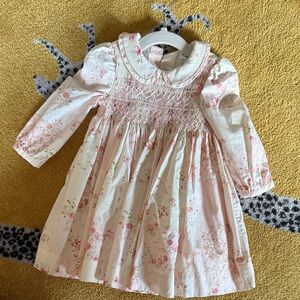 Polo by Ralph Lauren Floral hand- Smocked Dress